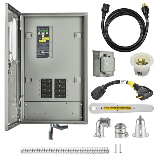 Nature's Generator Pre-Wired 30A Automatic Generator Transfer Switch NGA03030808N