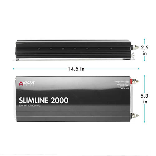Load image into Gallery viewer, Wagan SlimLine AC Inverter 2000 Watt (MSW) EL3724
