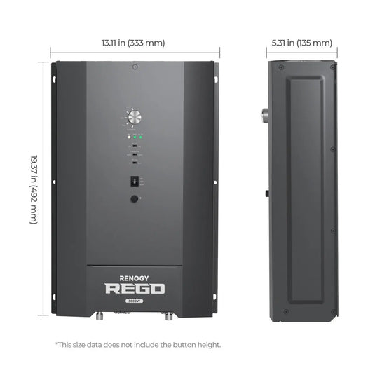 Renogy REGO 3000W 12V Pure Sine Wave HF Inverter Charger Split-phase Design  RIV1230RCH-SPS-US