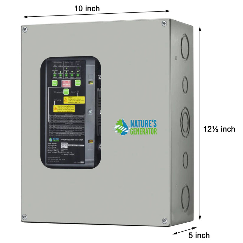 Load image into Gallery viewer, Nature Generator's 50A Compact Automatic Transfer Switch for Home, RV &amp; Marine NGA05030000N
