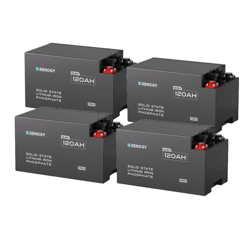 Load image into Gallery viewer, 12V 120Ah Solid State Lithium Pro Battery 4packs RBT12120LFP-SBHx4-US
