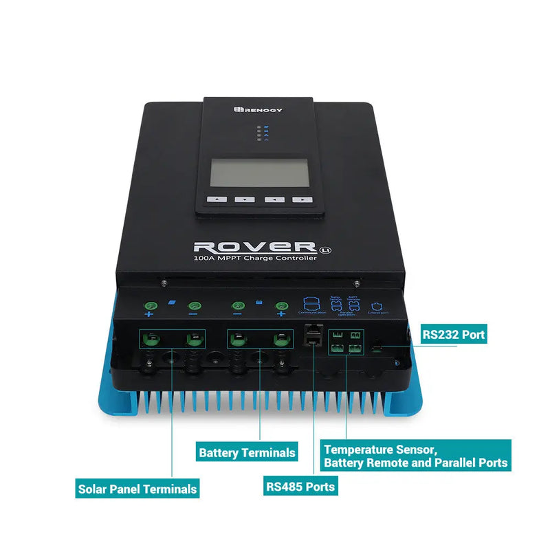 Load image into Gallery viewer, Renogy Rover 100 Amp MPPT Solar Charge Controller RNG-CTRL-RVR100-G2-US
