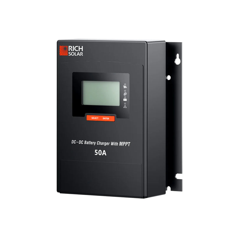Load image into Gallery viewer, Rich Solar BRAVO 50 DC | 50 Amp DC-DC Solar Charge Controller with MPPT | Premium 50A 12V/24V DC-DC Solar Controller with MPPT for RVs, Trailers, Campers, Vans, Boats, Off-Grid | #1 Ranked DC to DC Solar Controller RS-MPPT50DC
