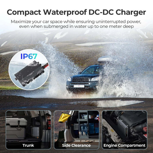 Renogy 50-Amp 12V/24V IP67 Waterproof DC-to-DC Battery Charger with MPPT RBC2125DS-21W-G3-US