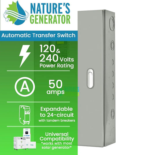 Nature's Generator Pre-Wired 50A Automatic Generator Transfer Switch NGA05031212N