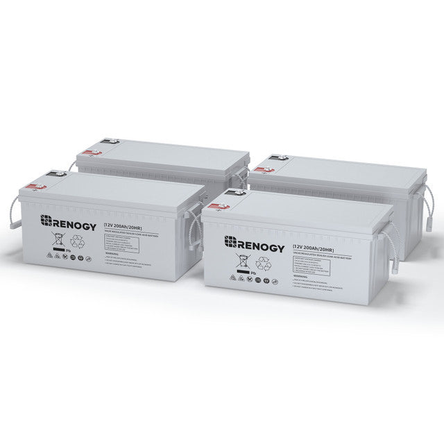 Load image into Gallery viewer, Renogy Deep Cycle AGM Battery 12 Volt 200Ah 4 Pack RNG-BATT-AGM12-200x4-US
