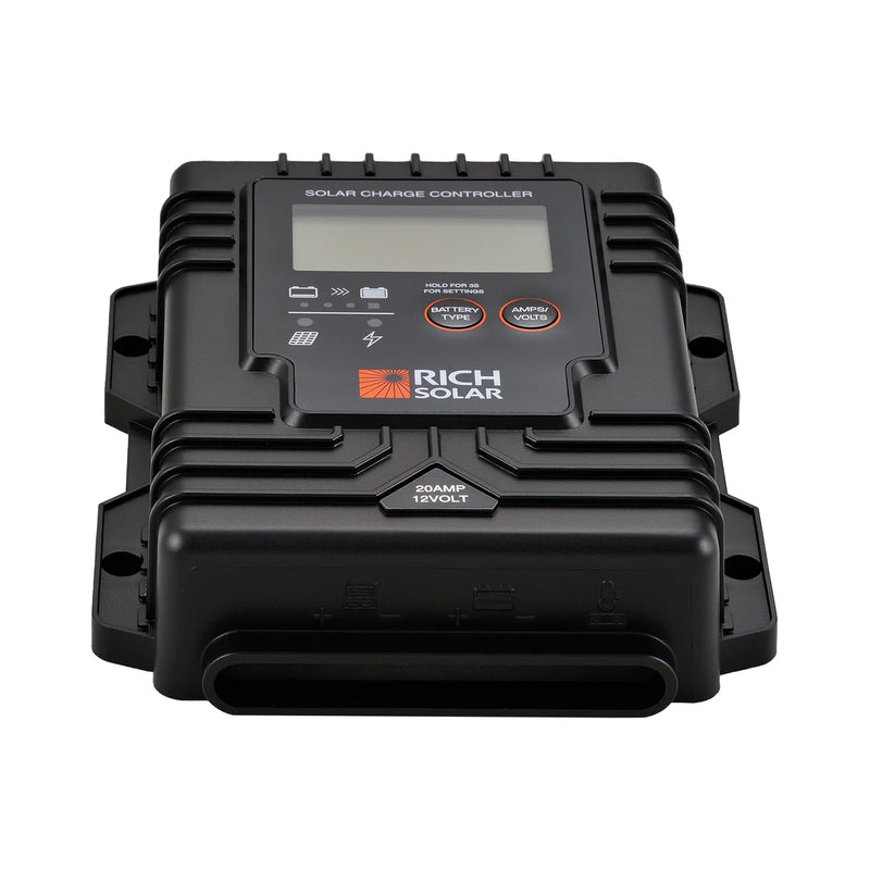 Load image into Gallery viewer, Rich Solar BRAVO Waterproof 20 | 20 Amp Waterproof PWM Solar Charge Controller | Waterproof 20A 12V PWM Controller for RVs, Trailers, Campers, Vans, Boats, Off-Grid | #1 Waterproof Solar Controller RS-PWM20WP
