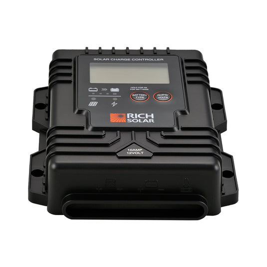 Rich Solar BRAVO Waterproof 10 | 10 Amp Waterproof PWM Solar Charge Controller | Waterproof 10A 12V PWM Solar Controller for RVs, Trailers, Campers, Vans, Boats, Off-Grid |