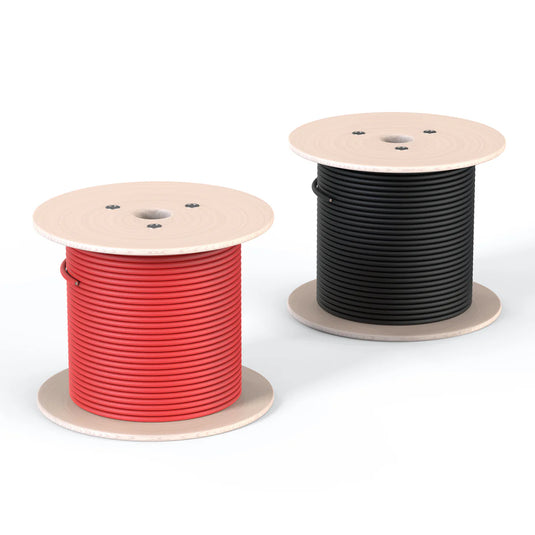 Rich Solar 500Ft 8 Gauge 600V Solar Panel Extension Cable | 8AWG 600 Volt PV Red and Black Solar Panel Extension Wire | RS-8A500
