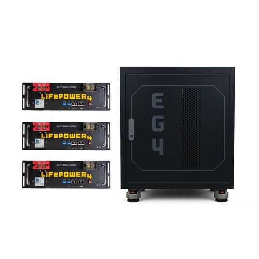 EG4 3 Slot Server Rack 48V Battery Kit BNDL-E0010-LFP-V2