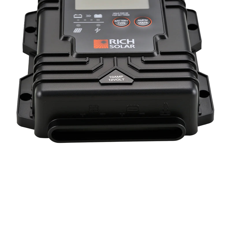 Load image into Gallery viewer, Rich Solar BRAVO Waterproof 10 | 10 Amp Waterproof PWM Solar Charge Controller | Waterproof 10A 12V PWM Solar Controller for RVs, Trailers, Campers, Vans, Boats, Off-Grid | #1 Waterproof Solar Controller RS-PWM10WP
