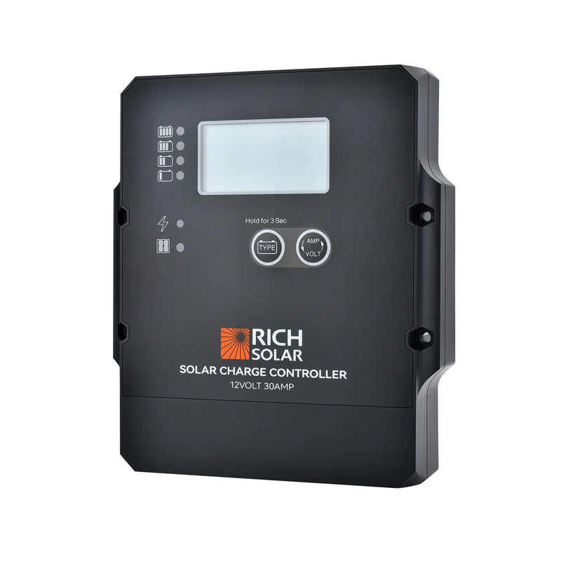 Load image into Gallery viewer, Rich Solar 30 Amp PWM Solar Charge Controller | 12V 30A PWM Controller for RVs, Trailers, Campers, Vans, Boats, Off-Grid | Top Rated RS-PWM30F
