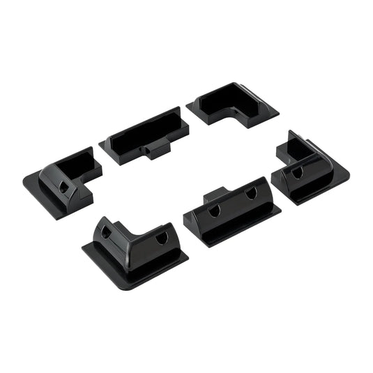 Rich Solar Corner Bracket Mounts Black | Set of 6 Brackets for Solar Panel Mounting | Designed for RICH SOLAR MEGA Series Solar Panels | Easy to Install RS-CB6B