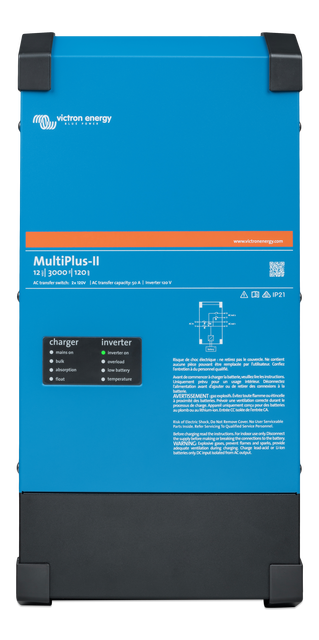 Victron MultiPlus-II 12/3000 | 12V Input | 3000VA Output 120/240V | 120A Charger | Transfer Switch 1593053