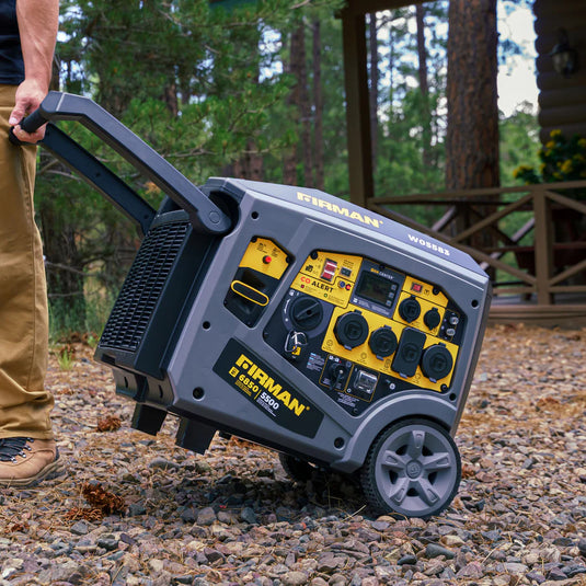Firman Gas Inverter Portable Generator 6850/5500 Watt Remote Start 120/240V CO Alert w05583 - Backup Generator Store