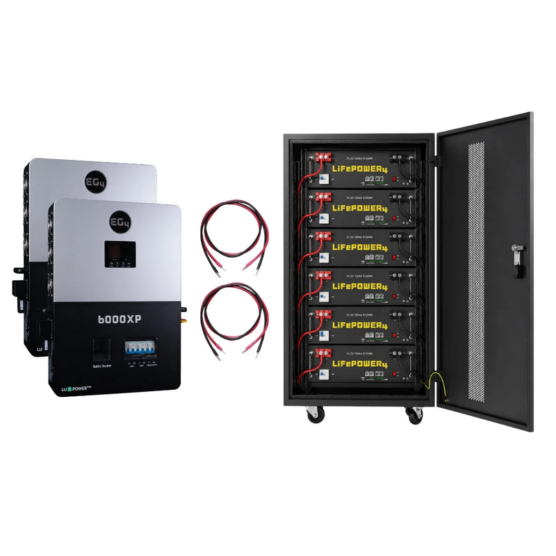Load image into Gallery viewer, EG4 Power Pair Off-Grid Bundle | 12kW Output &amp; 30.72kWh Storage {BNDL-E0008}
