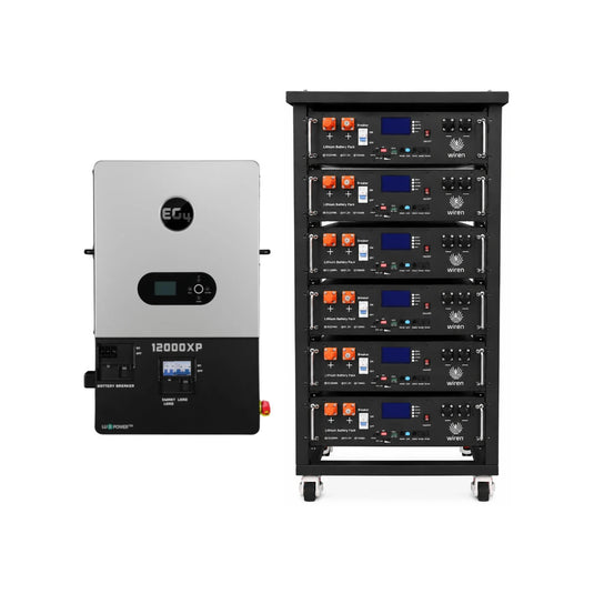 EG4 12000XP Off-Grid Power System + Wiren Server Rack Battery {BNDL-E0033}