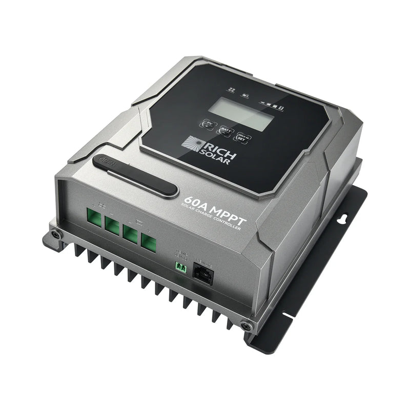 Load image into Gallery viewer, Rich Solar BRAVO 60 | 60A MPPT Solar Charge Controller | Premier 60A 12V/24V MPPT Solar Controller for RVs, Trailers, Campers, Vans, Boats, Off-Grid | Awarded #1 Solar Controller 2025 RS-MPPT60P
