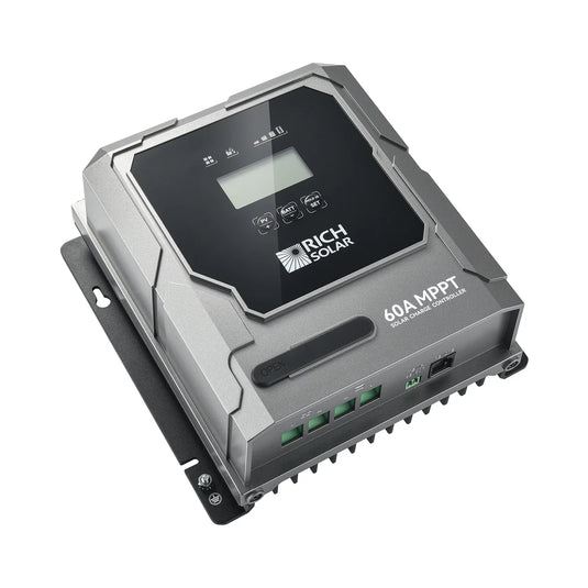 Rich Solar BRAVO 60 | 60A MPPT Solar Charge Controller | Premier 60A 12V/24V MPPT Solar Controller for RVs, Trailers, Campers, Vans, Boats, Off-Grid | Awarded #1 Solar Controller 2025 RS-MPPT60P