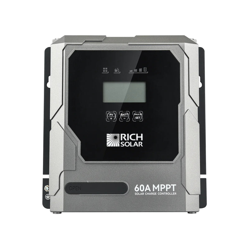 Load image into Gallery viewer, Rich Solar BRAVO 60 | 60A MPPT Solar Charge Controller | Premier 60A 12V/24V MPPT Solar Controller for RVs, Trailers, Campers, Vans, Boats, Off-Grid | Awarded #1 Solar Controller 2025 RS-MPPT60P
