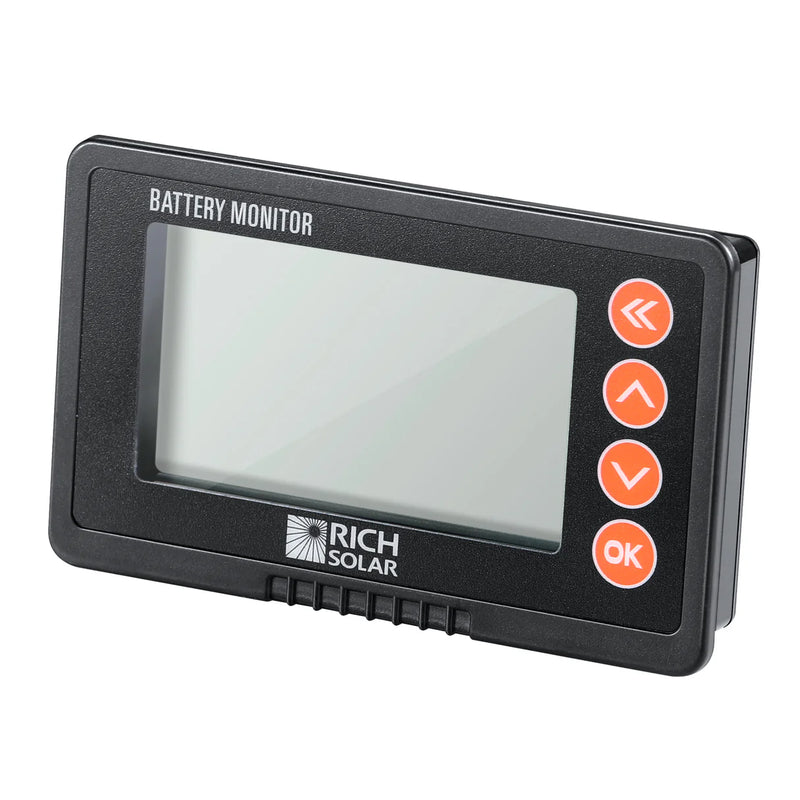 Load image into Gallery viewer, Rich Solar 500 Amp Battery Monitor with Shunt | 8~120V 500A Battery Monitor with Shunt | Accurate Battery Status Monitor | Easy to Use RS-BM500
