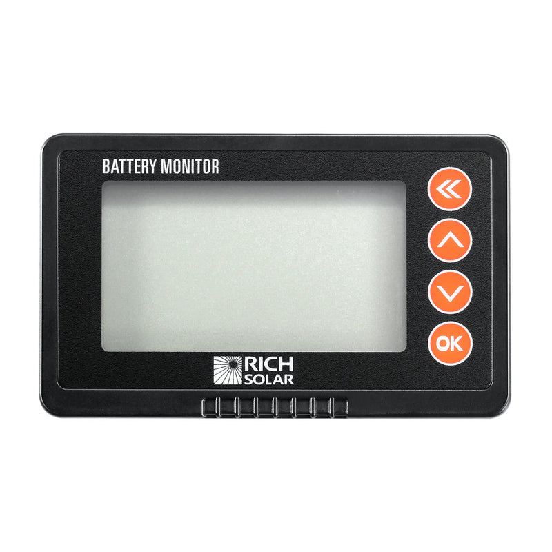 Load image into Gallery viewer, Rich Solar 500 Amp Battery Monitor with Shunt | 8~120V 500A Battery Monitor with Shunt | Accurate Battery Status Monitor | Easy to Use RS-BM500
