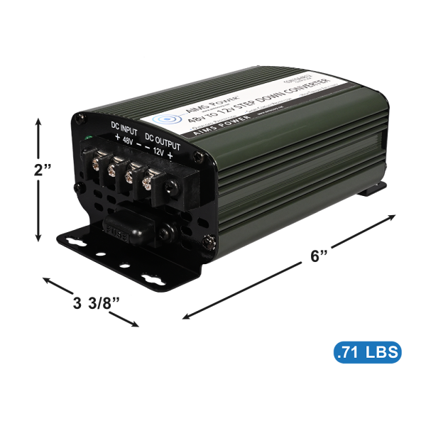 Load image into Gallery viewer, Aims 10 Amp 48V to 12V DC-DC Step Down Converter for Boats, Golf Carts and Lights CON10A4812
