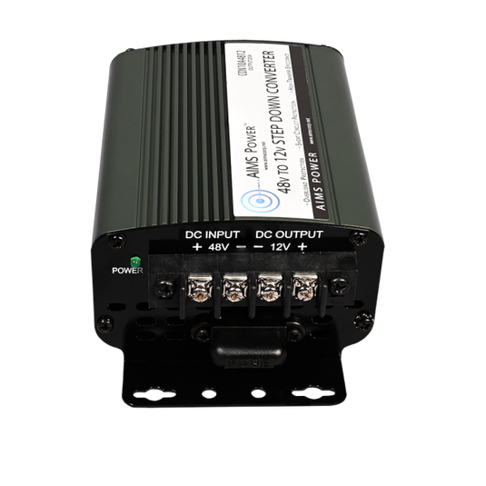 Aims 10 Amp 48V to 12V DC-DC Step Down Converter for Boats, Golf Carts and Lights CON10A4812