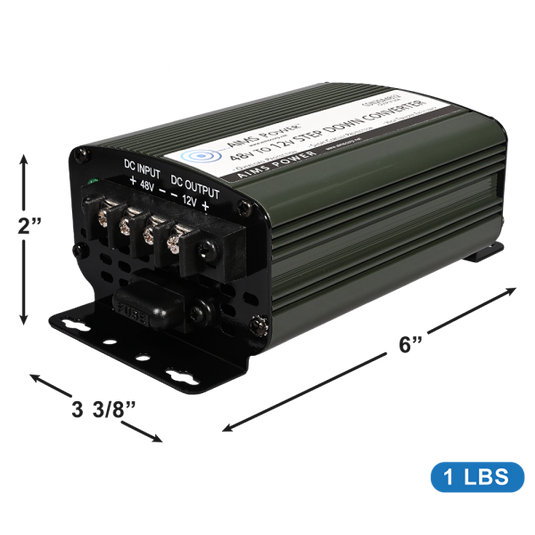 Aims 20 Amp 48V to 12V DC-DC Step Down Converter for Boats, Golf Carts and Lights CON20A4812