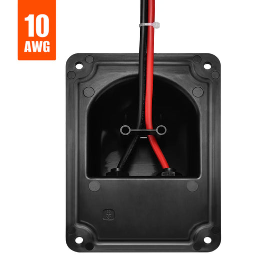 Rich Solar Cable Entry Plate | IP68 Waterproof Polypropylene Housing with UL Certified 1FT 10AWG Wires and Solar Connectors | Easy to Install RS-G04