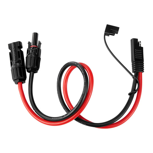 Rich Solar 10AWG Solar Connector to SAE Adapter | Connect Solar Panel Connectors to SAE Plug RS-M2S
