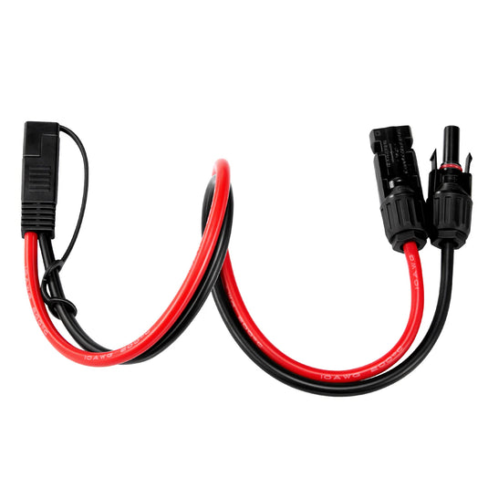 Rich Solar 10AWG Solar Connector to SAE Adapter | Connect Solar Panel Connectors to SAE Plug RS-M2S