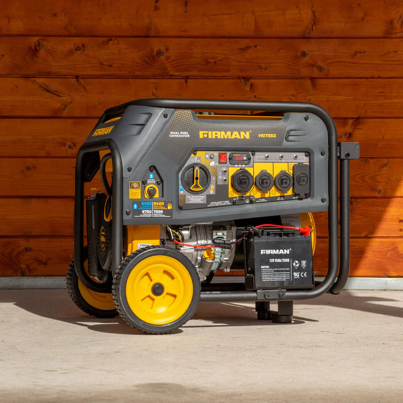 Load image into Gallery viewer, Firman Dual Fuel Portable Generator 7500W Electric Start 120/240V h07552

