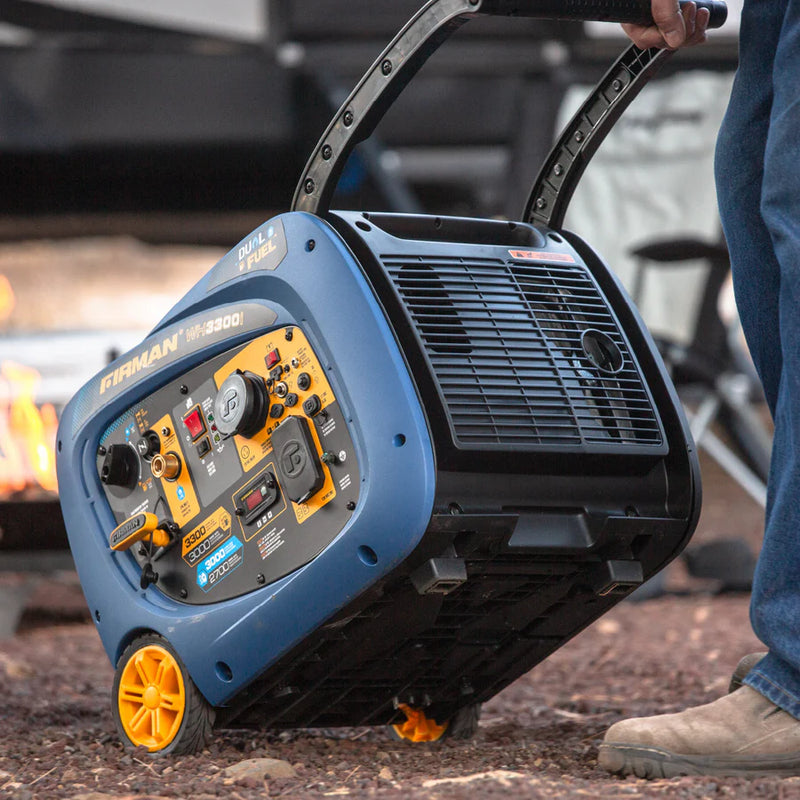 Load image into Gallery viewer, Firman Dual Fuel Inverter Portable Generator 3300W Recoil Start  wh03041
