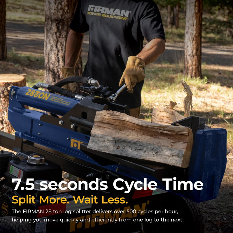Load image into Gallery viewer, Firman 28-Ton Gas Powered Hydraulic Log Splitter gs2801
