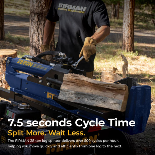 Firman 28-Ton Gas Powered Hydraulic Log Splitter gs2801