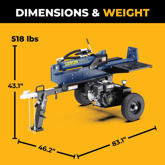 Firman 28-Ton Gas Powered Hydraulic Log Splitter gs2801