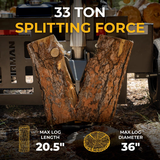 Firman 33-Ton Gas Powered Hydraulic Log Splitter gs3301