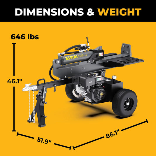 Firman 33-Ton Gas Powered Hydraulic Log Splitter gs3301