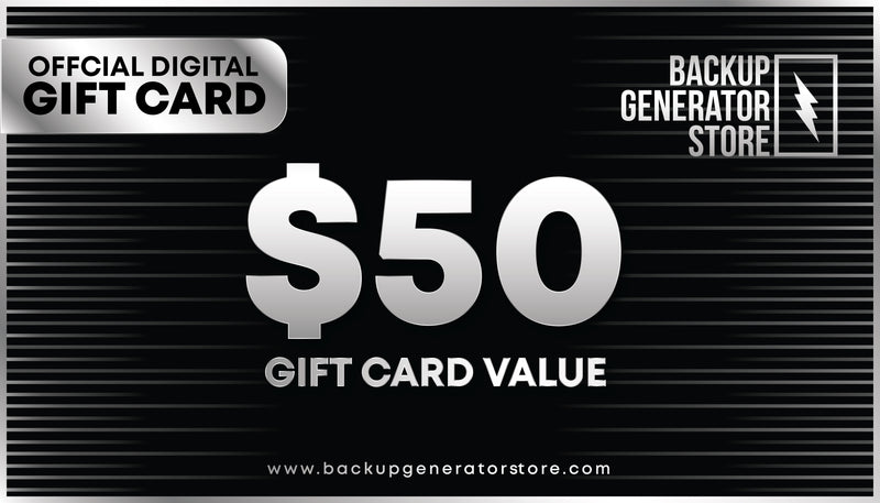 Load image into Gallery viewer, Backup Generator Store Gift Card
