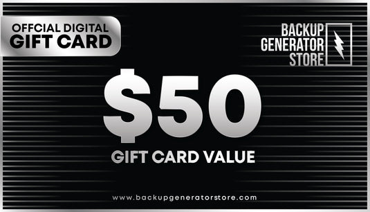 Backup Generator Store Gift Card