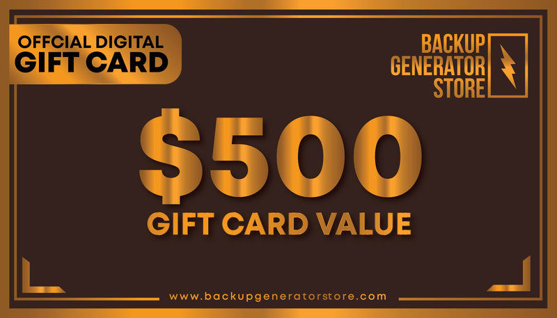 Load image into Gallery viewer, Backup Generator Store Gift Card
