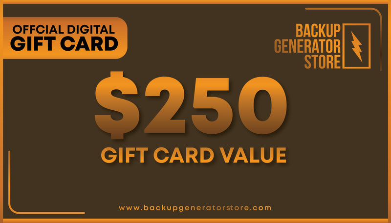 Load image into Gallery viewer, Backup Generator Store Gift Card
