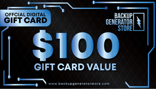 Backup Generator Store Gift Card