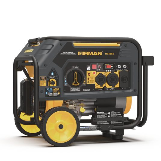 Firman Dual Fuel 4550W Portable Generator Electric Start with CO Alert H03654