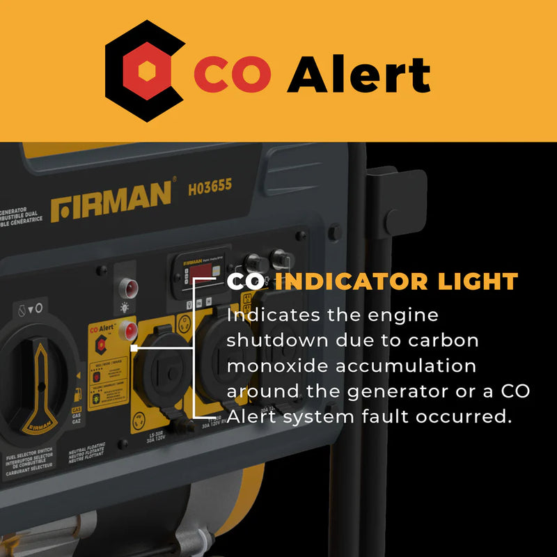Load image into Gallery viewer, Firman Dual Fuel Portable Generator 4550/3650W Recoil Start h03655
