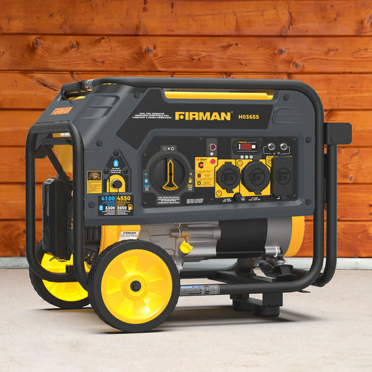 Firman Dual Fuel Portable Generator 4550/3650W Recoil Start h03655
