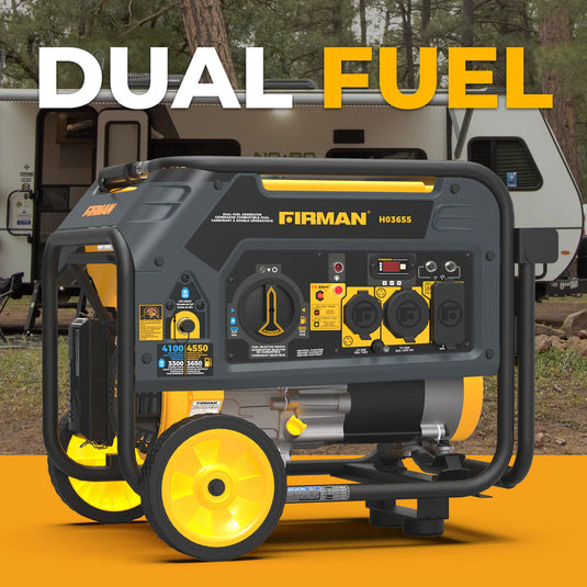 Firman Dual Fuel Portable Generator 4550/3650W Recoil Start h03655