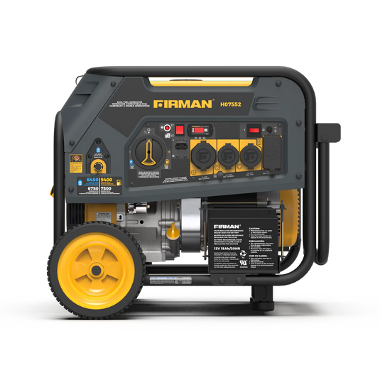 Firman Dual Fuel Portable Generator 7500W Electric Start 120/240V h07552