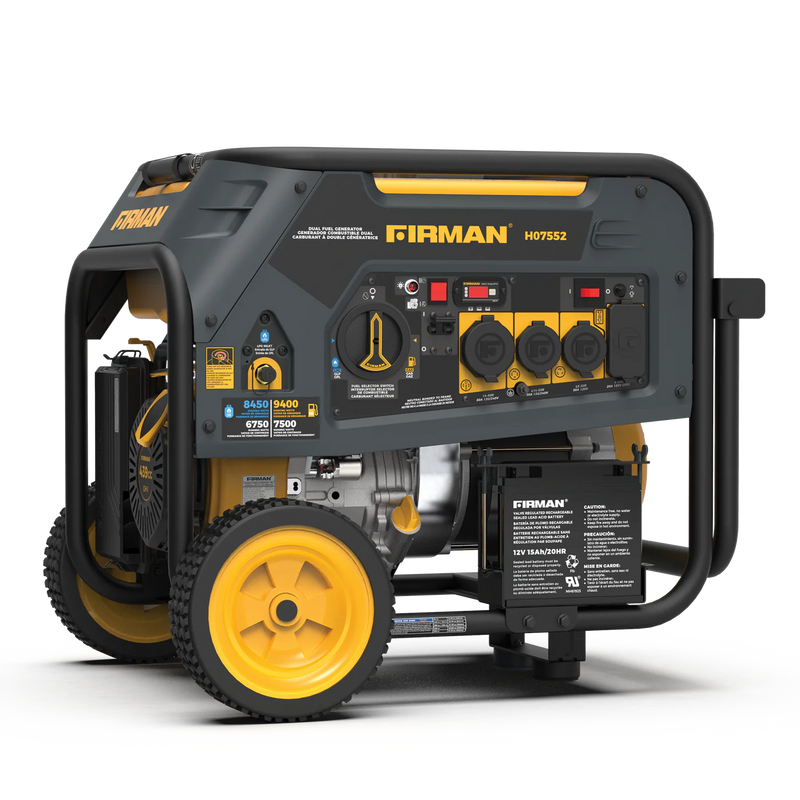 Load image into Gallery viewer, Firman Dual Fuel Portable Generator 7500W Electric Start 120/240V h07552
